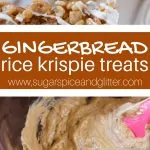 Gingerbread Rice Krispie Squares