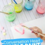 Homemade Conversation Heart Paint for Kids