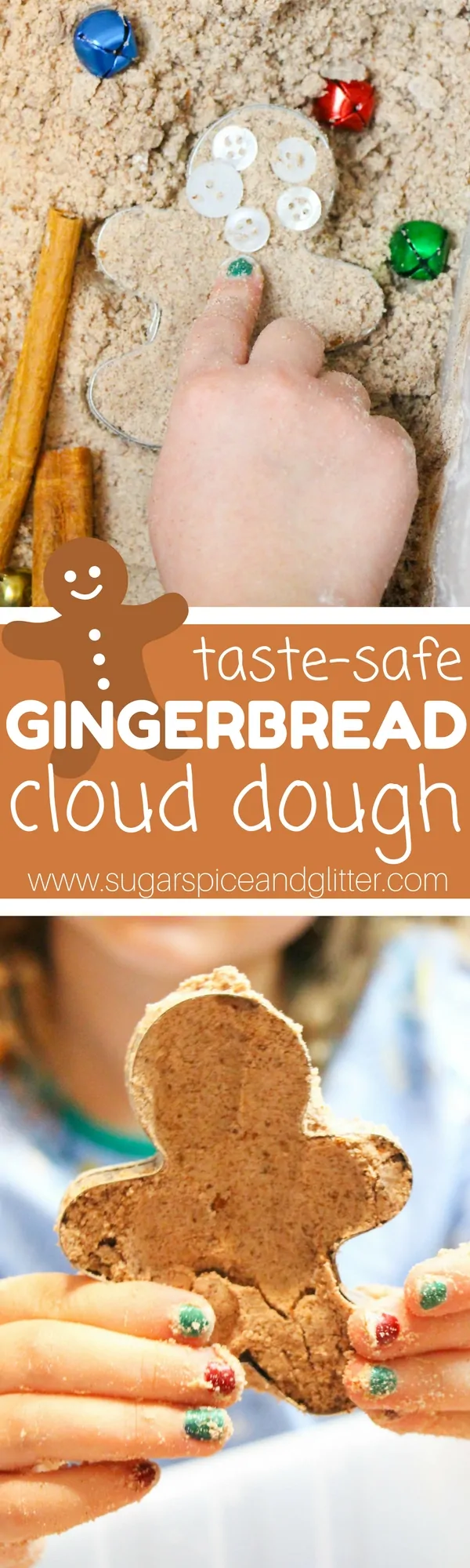 Run, run, run as fast as you can... to make this simple Gingerbread Baby-inspired cloud dough for kids! You probably have everything you need already in your kitchen for this simple gingerbread cloud dough recipe that is completely taste-safe