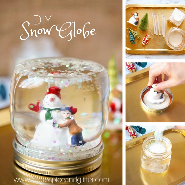 Diy Snow Globes With Sugar Spice And Glitter - How To Make A Diy Snow Globe Without Glycerin