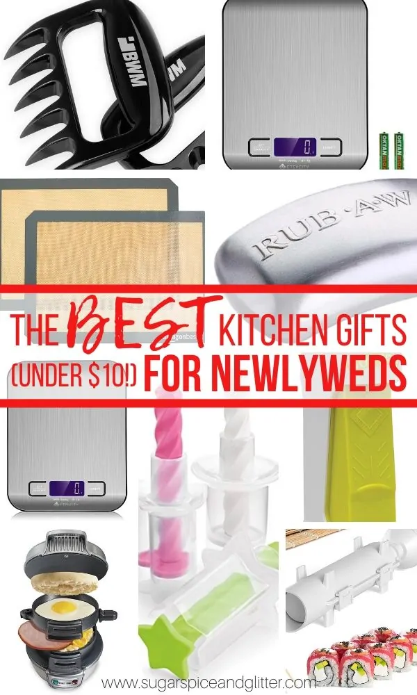 10 Thoughtful and practical kitchen gift ideas for newlyweds or new home owners - all under $20 and most under $10