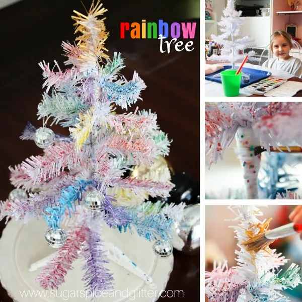 Rainbow Tree Process Art Project