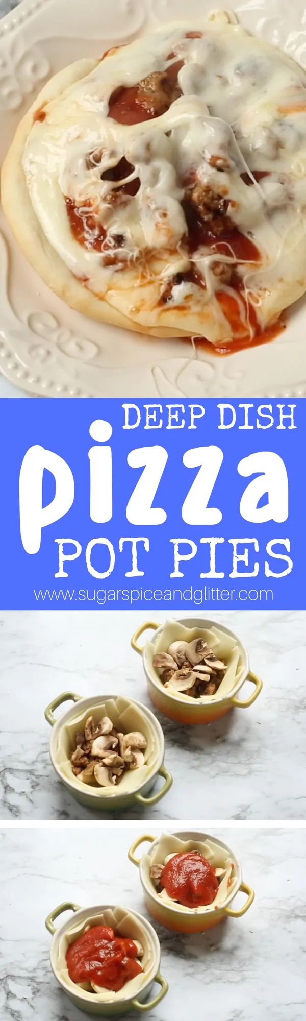 Forget boring pot pies, this pizza pot pie is delicious recipe your whole family will go crazy for - and the kids will love helping to make!