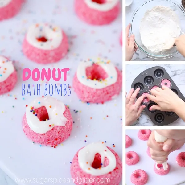 How to make DIY Donut Bath Bombs