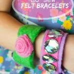 Kid-made Felt Bracelets