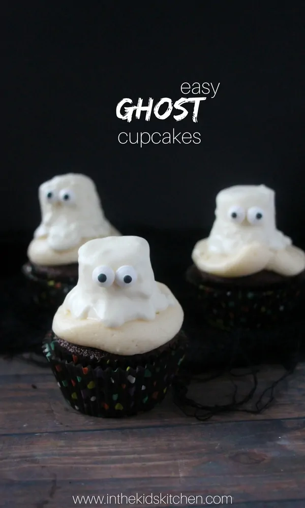 Easy Ghost Cupcakes