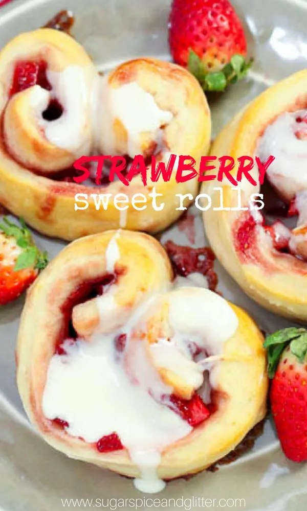 Strawberry Sweet Rolls (with Video)