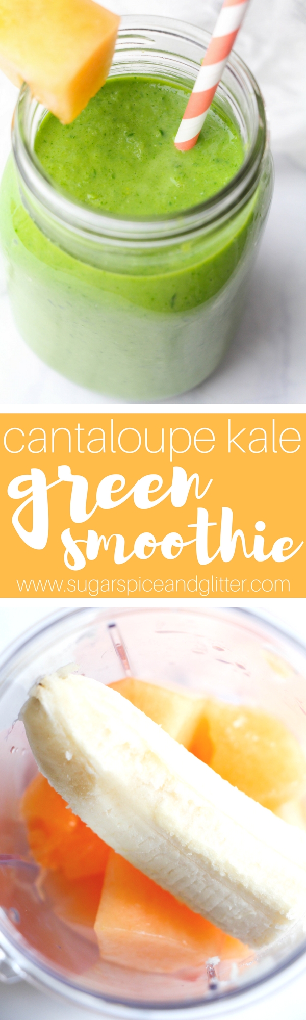 Refreshing cantaloupe green smoothie is the perfect hydrating smoothie recipe for kids - foods that help constipation