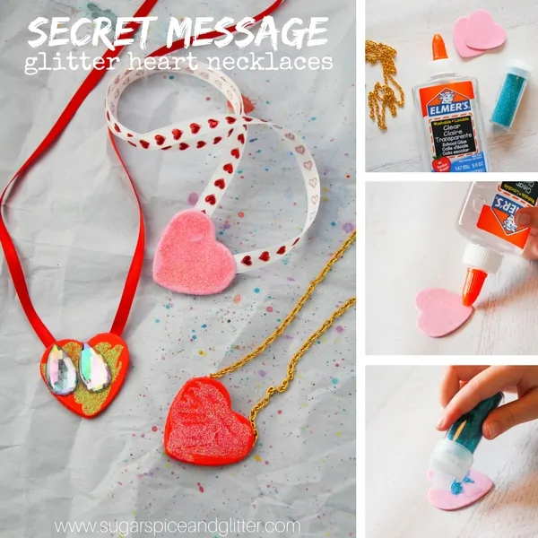 How to make a locket with ribbon and foam hearts