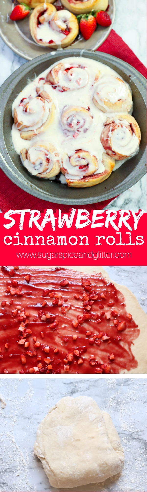 Easy sweet rolls recipe, this strawberry sweet roll recipe is a fun twist on traditional cinnamon buns, made with fresh strawberries. Swap them out for blueberries or your favorite in-season fruit