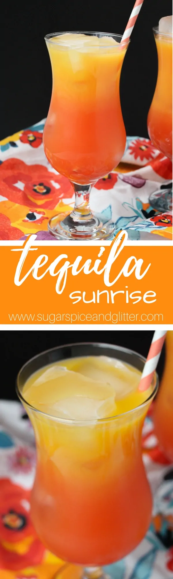 A tequila cocktail for people who don't like tequila- serve this Tequila Sunrise at your next party. A fresh and fruity tropical drink