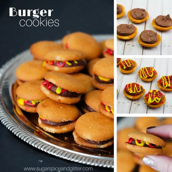 How to make cookies that look like mini burgers - the perfect BBQ dessert