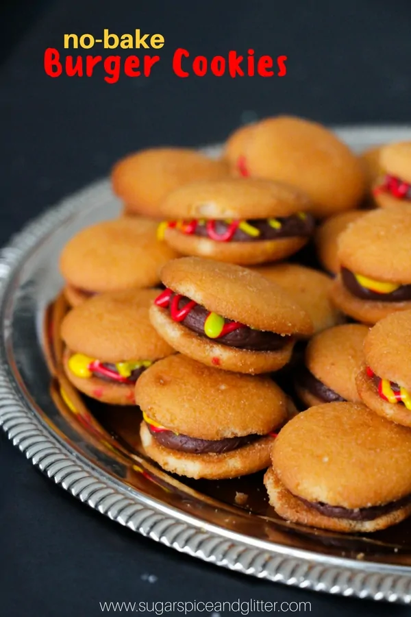 No-Bake Burger Cookies (with Video)