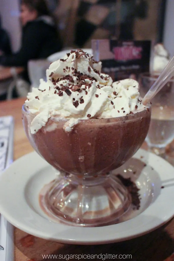 The Frozen Hot Chocolate from Serendipity's is one of our top 10 NYC Frozen Treats