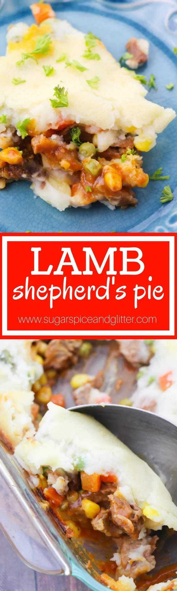 A delicious and authentic Shepherd's Pie made with lamb, the perfect Irish recipe for St Patrick's Day or just a special comfort food recipe