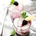 Blackberry Basil Vodka Cocktail