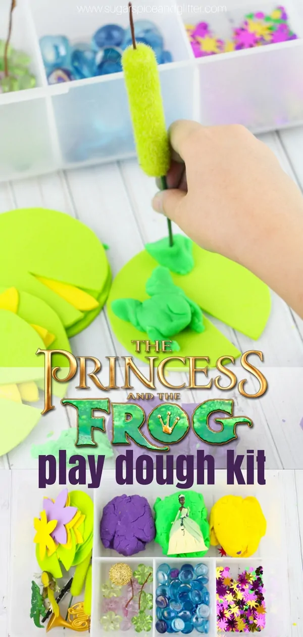 Kids will love this Princess and the Frog play dough kit, perfect for a Princess birthday gift or play date! We played with our kit after reading the classic fairytale