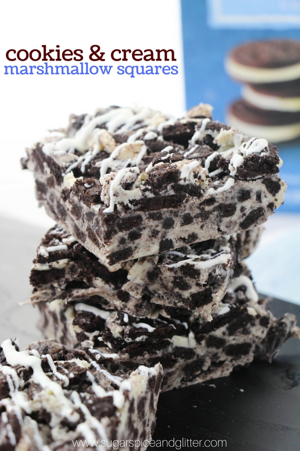 No-Bake Cookies and Cream Squares