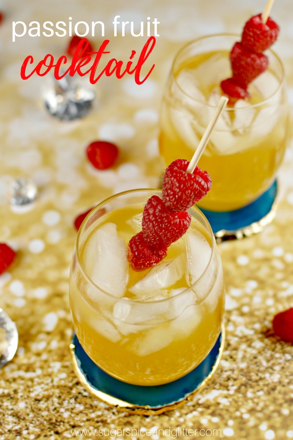 Raspberry Passion Fruit Cocktail