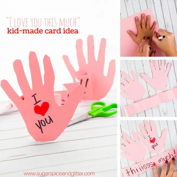 I Love You This Much Kid-Made Card