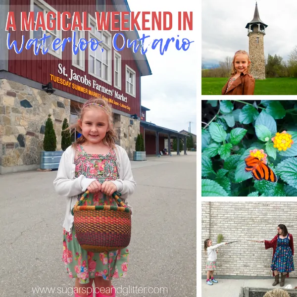 How to spend a Magical Weekend in Waterloo, Ontario - butterfly conservatories, Rapunzel's tower, wands and brooms, unicorn horns, and more!