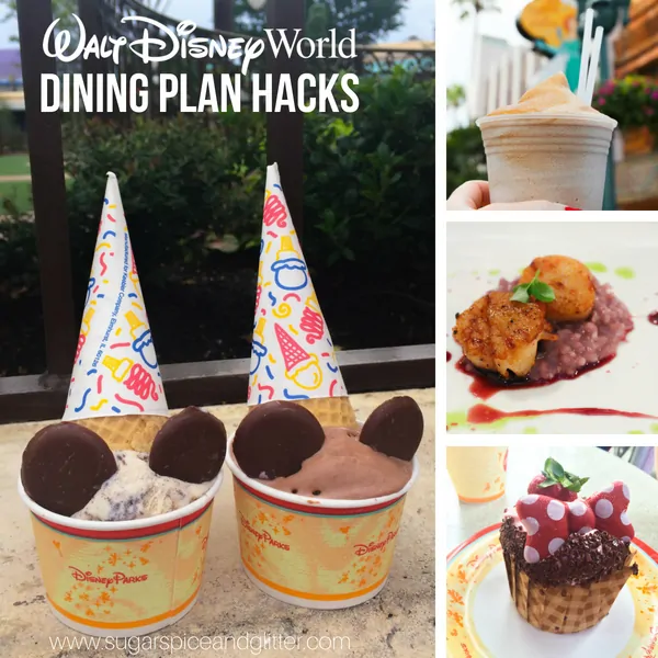 Everything you need to know to make the most of your Disney Dining Plan - including where not to waste your dining credits and how to get three meals for one quick service credit!