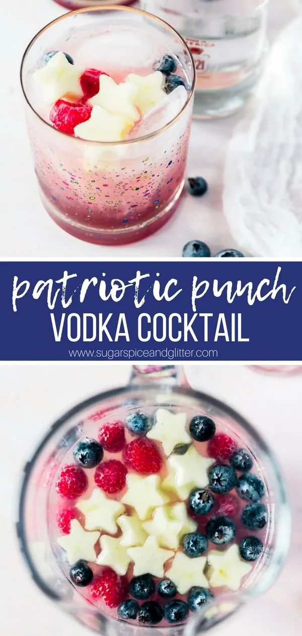 An Easy Vodka Punch recipe, this berry lime punch is perfect for Memorial Day Weekend or the 4th of July