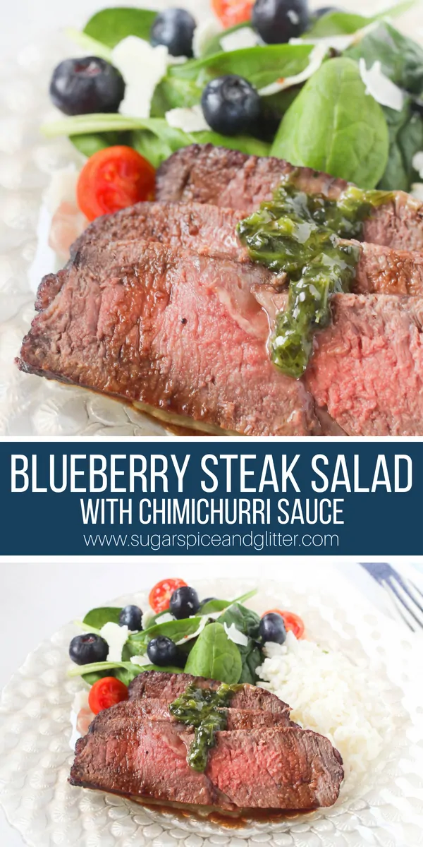 Steak Salad is a game changer when it comes to lunch prepping, and this blueberry steak salad is a restaurant-quality salad that is super filling and tasty