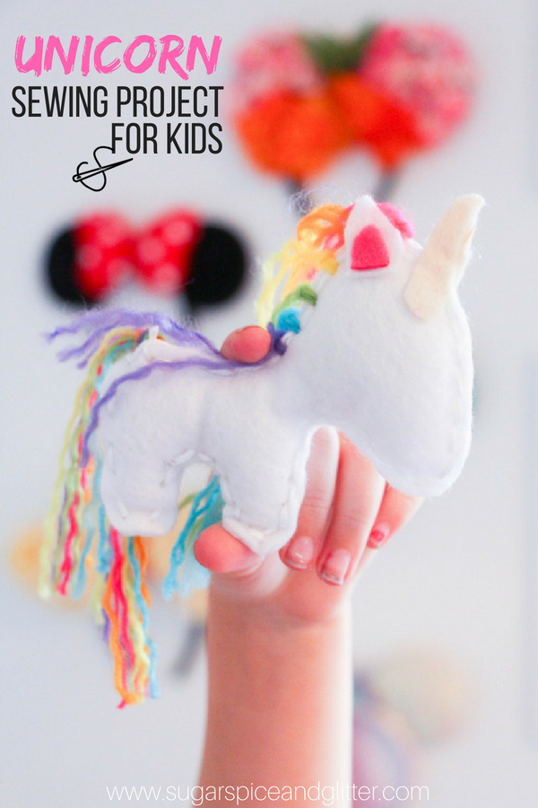 Unicorn Craft Sewing Kit for Girls Handmade Gifts for Holiday Party Ages 4+ I Love Unicorn DIY Craft Kit Creative Fun and Educational,6 Unicorn Themed Projects in 1 to Collect Rainbow 