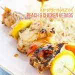 Honey-Glazed Peach and Chicken Kebabs