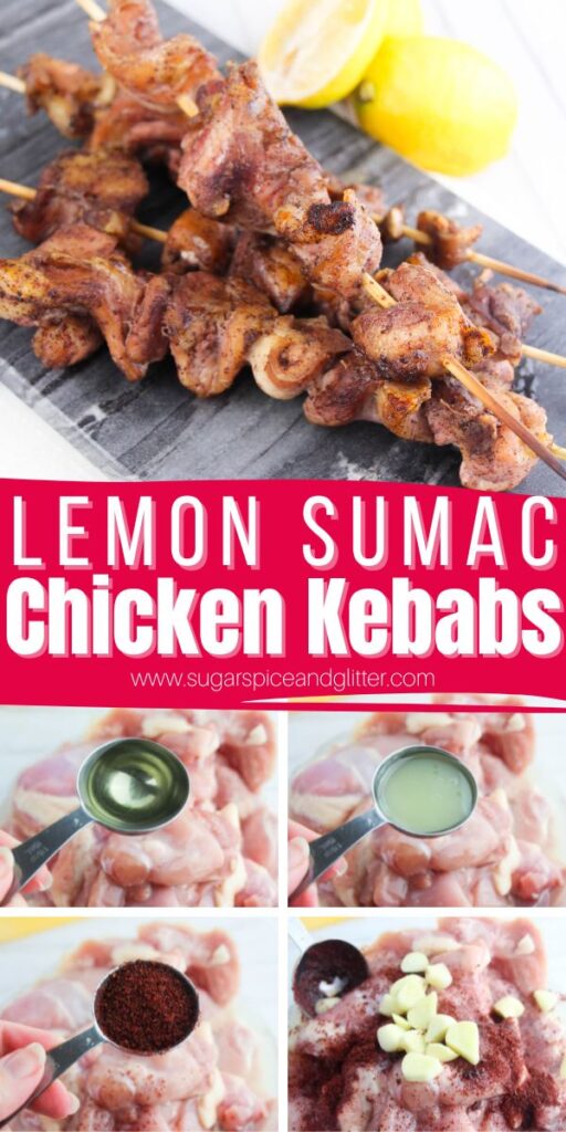 Despite the short ingredient list and quick prep, these Sumac Chicken Kebabs have an amazing flavor that even picky eaters will enjoy. Grilled or broiled, our sumac chicken kebabs develop a lightly charred exterior that contrasts beautifully with its moist interior, while the sumac lends a clean, tangy finish that lingers without overwhelming.