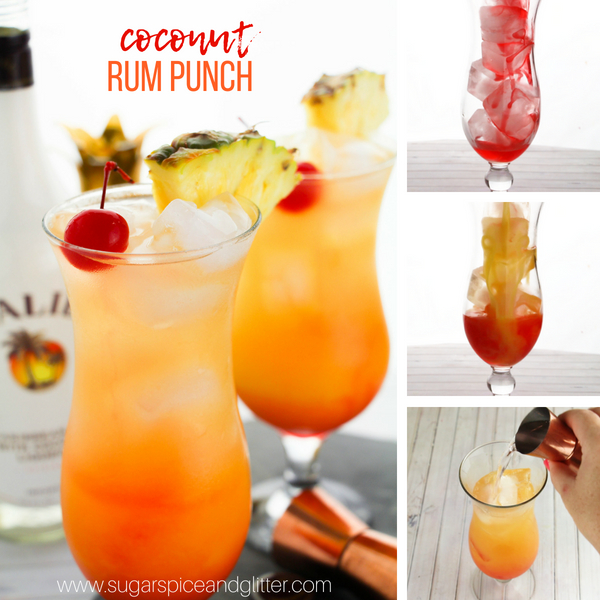 Coconut Rum Punch With Video Sugar Spice And Glitter