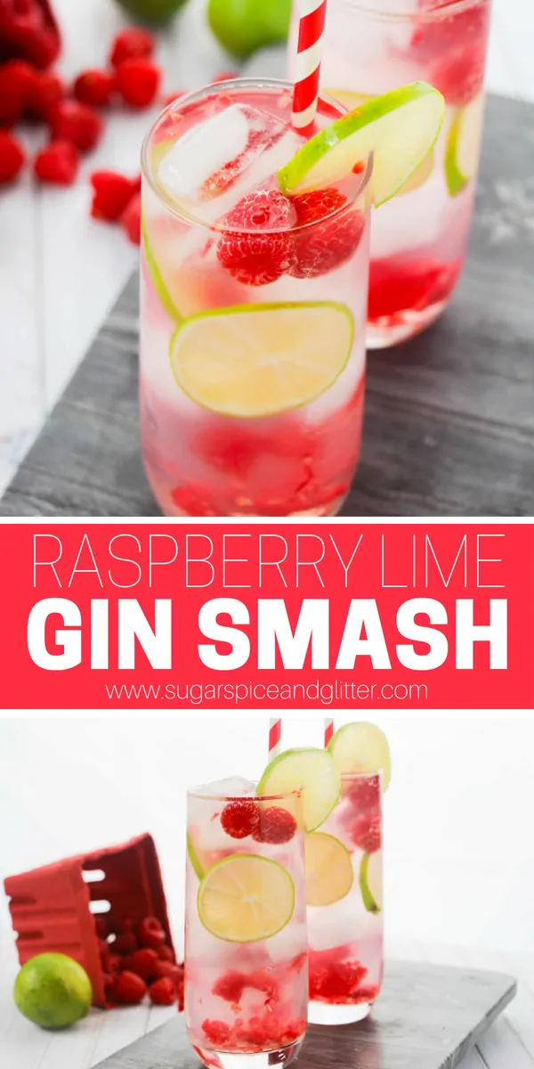 A New England classic, this Raspberry-Lime Gin Smash is a classic summer cocktail perfect for sipping on the porch or pairing with a lobster or clam bake