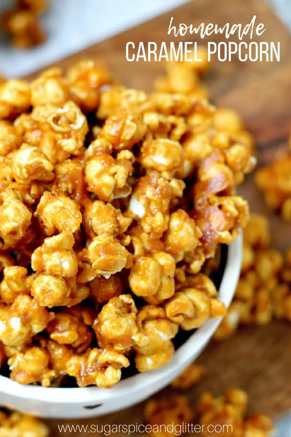 Homemade Caramel Popcorn (with Video)