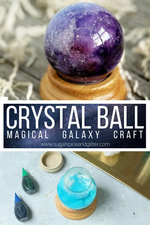 An easy party craft for kids, this Crystal Ball is a cute Harry Potter craft or makes a fun piece of home decor - especially for a Halloween theme! Disney's Haunted Mansion, Labyrinth, or Wizard of Oz, too!