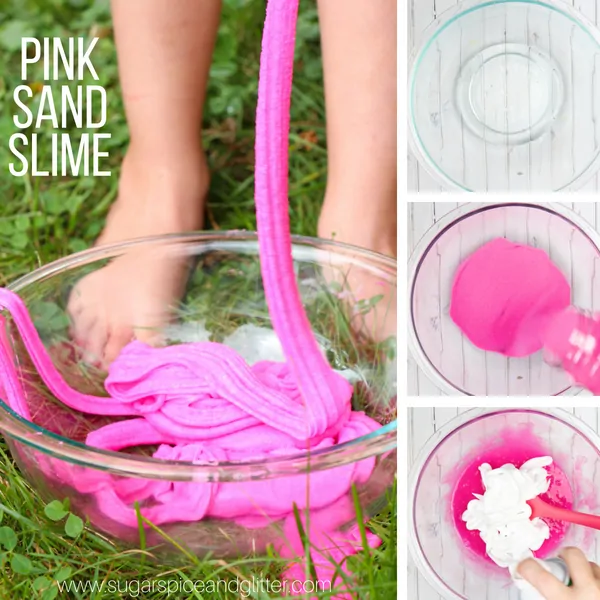 How to make fluffy slime with craft sand