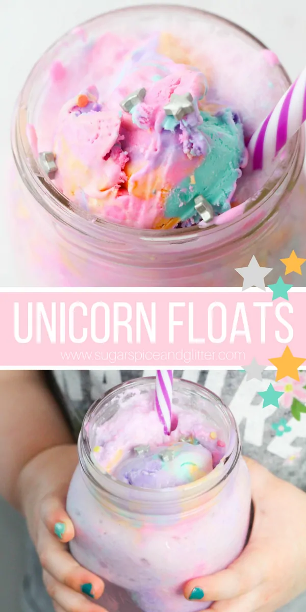 A magical recipe for kids, this Unicorn Ice Cream Float is a fun unicorn drink recipe perfect for a unicorn party or family movie night