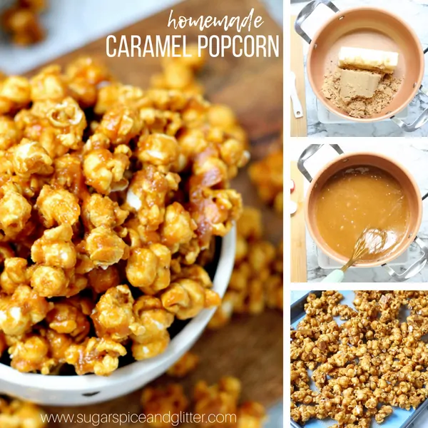 How to make homemade caramel popcorn from scratch