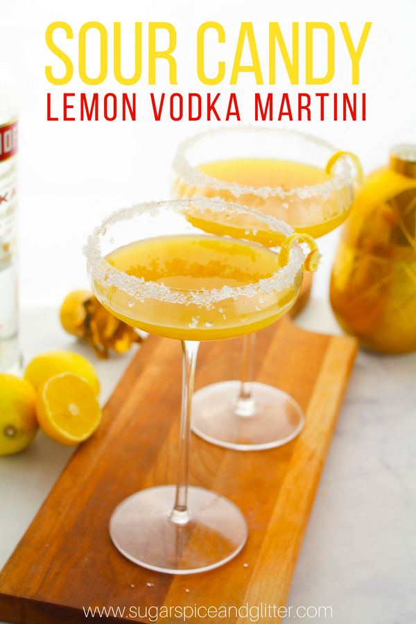 Lemon Sour Candy Martini