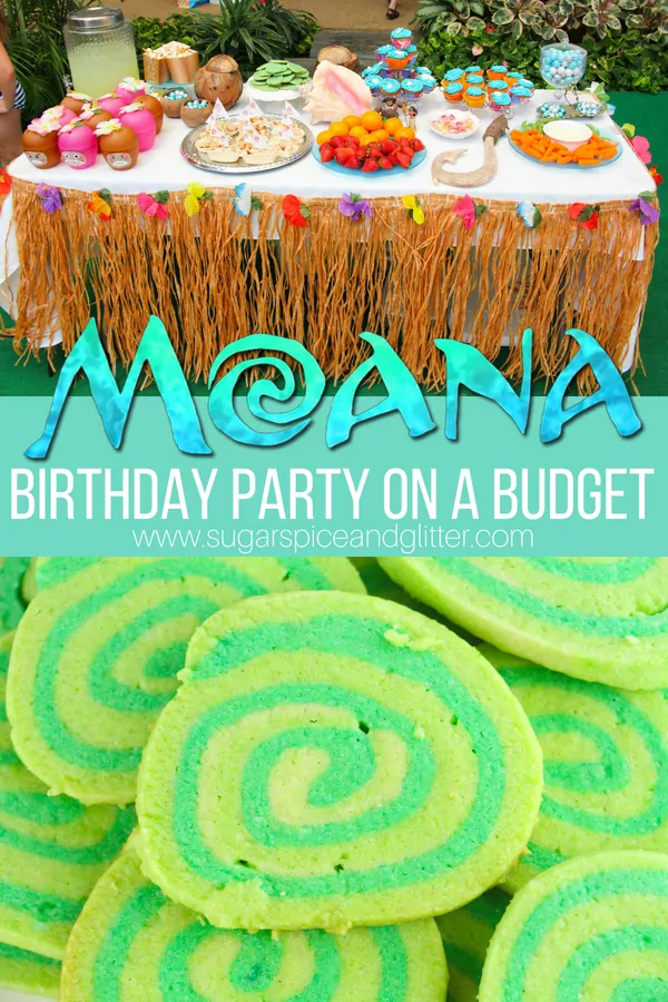 Everything you need for planning your child's Moana Birthday Party on a budget, from Moana party food, Moana activities and games, to low-cost tropical decor, we've got you covered