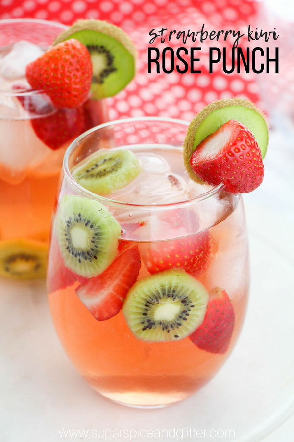 Strawberry Kiwi Rose Punch (with Video)