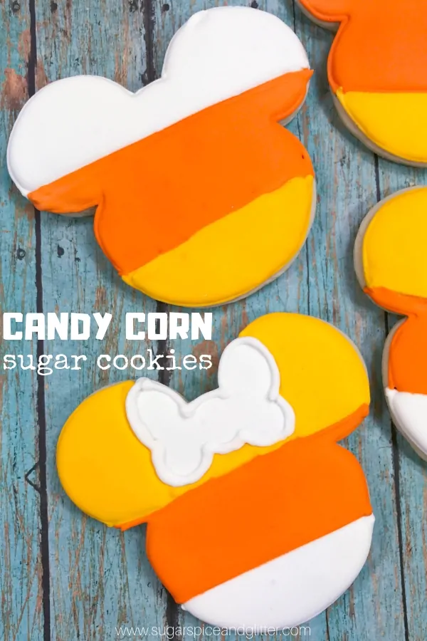Mickey Mouse Candy Corn Cookies