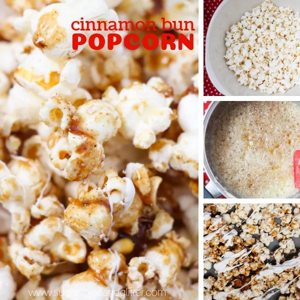 How to make a homemade candied popcorn that tastes just like cinnamon buns!