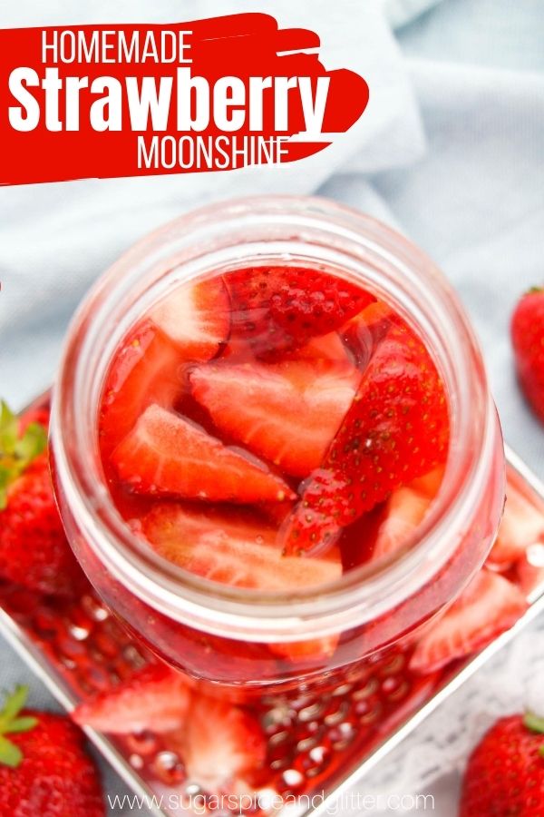 An easy homemade strawberry infused vodka recipe - perfect for enjoying straight or using in your favorite strawberry vodka cocktails! It also makes a thoughtful homemade gift