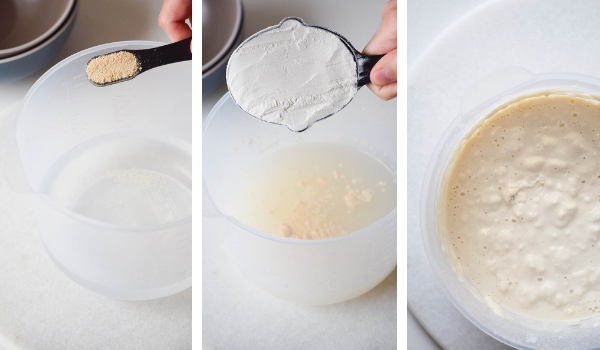 in-process images of how to make pumpkin spice latte cinnamon rolls