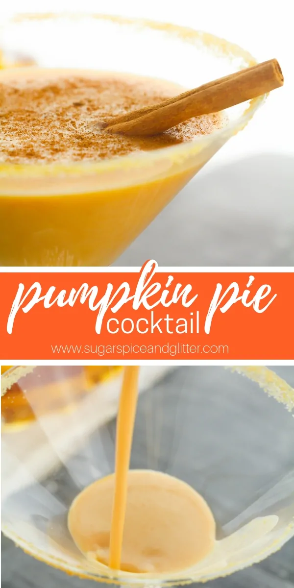 This Pumpkin Pie Cocktail is a delicious vodka cocktail for fall, and tastes just like a slice of pumpkin pie in a glass