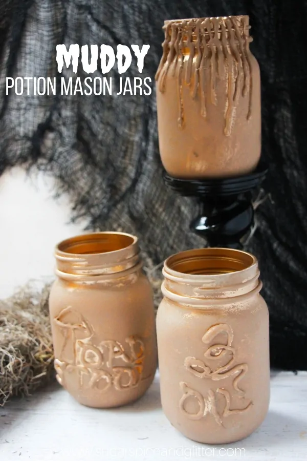 Muddy Magic Potion Mason Jars