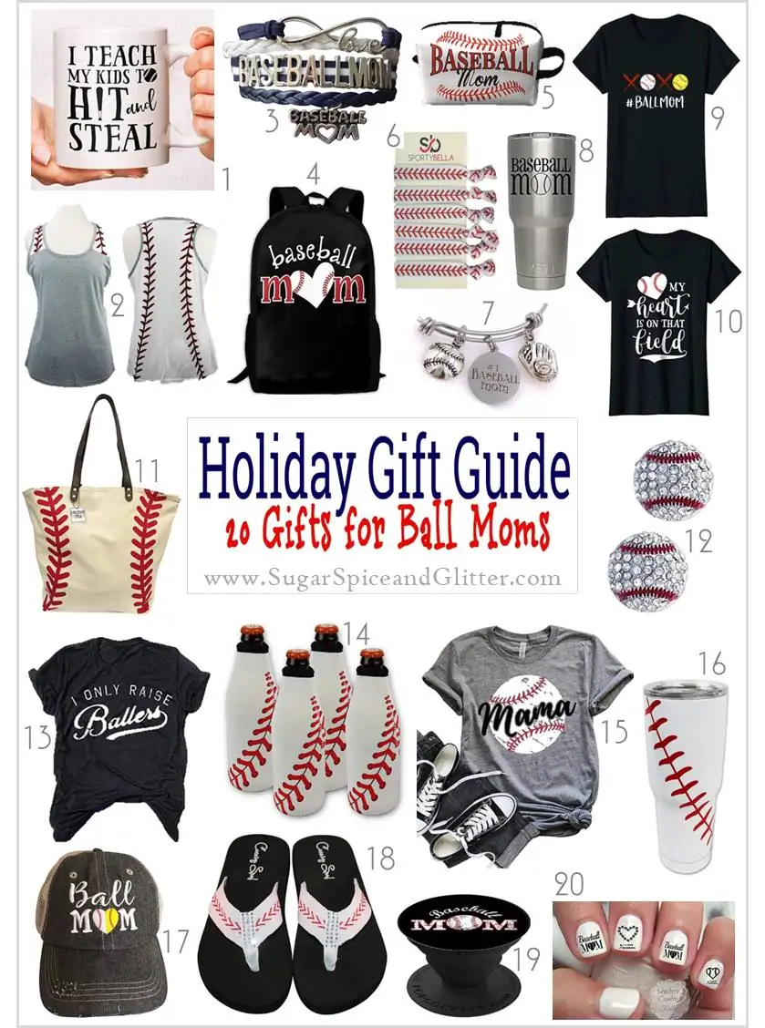 Unique and thoughtful gift ideas for Baseball Moms showing their pride