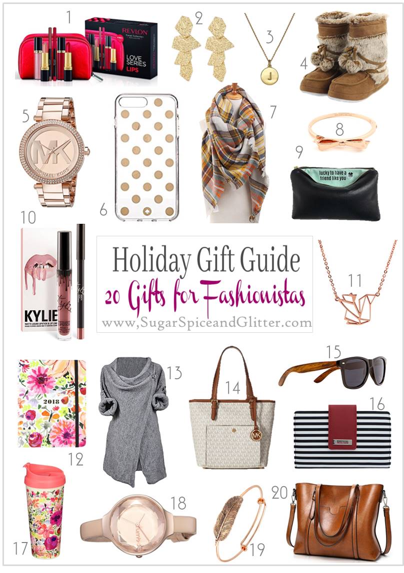 All the must-have fashion items for the trend-savvy friend on your Christmas list. Fashionable items for every budget that your fashionista will love!