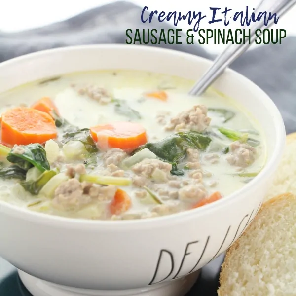 How to make a creamy Italian soup with sausage and spinach just like Olive Garden's